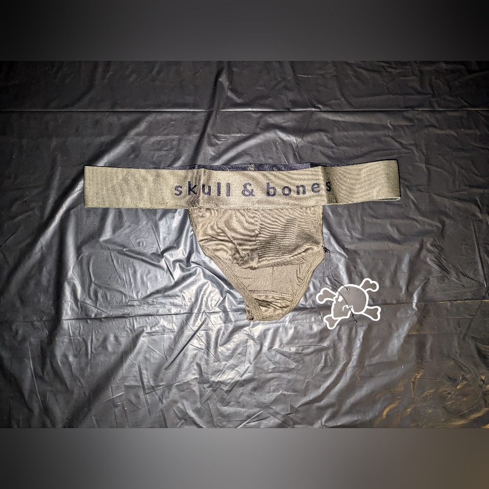 Skull and Bones Men's Green Thong underwear Size L